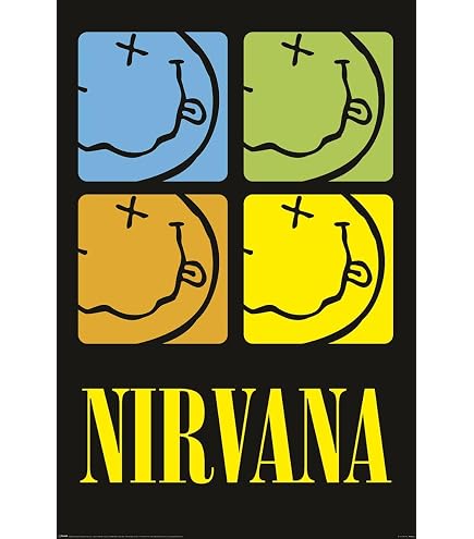 Nirvana Poster Kurt Cobain LIVE New York Coliseum 1993 : Amazon.fr