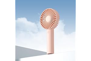 JISULIFE Handventilator, 【4500mAh】 Tragbarer kleiner Ventilator mit 3-Geschwindigkeiten, USB wiederaufladbarer Handventilator, persönlicher Ventilator Batteriebetrieb für Outdoor, Indoor -Rosa