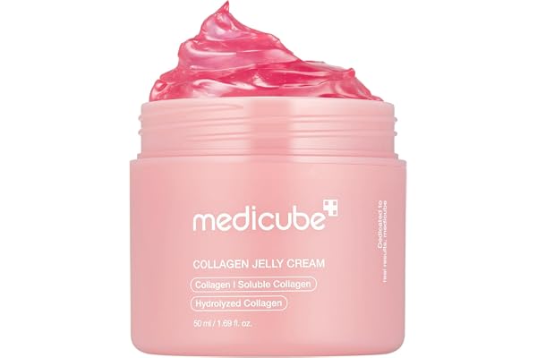 medicube Collagen Jelly Cream | Crema Facial con Colágeno Hidrolizado, Hidratación y Glow 24 Horas, Piel Más Rellena y Firme, 50 ml