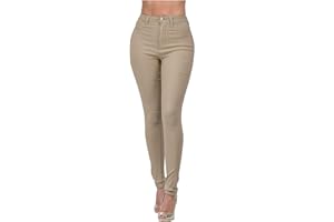 Buetory High Waisted Stretchy Skinny Jeans for Women Casual Sculpting Slim Fit Skinny Leg Pull on Jean Denim Jeans Legging