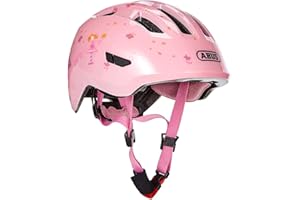 ABUS Smiley 3.0 children's helmet - bike helmet with a low fit, child-friendly designs & space for a pigtail - for girls and boys