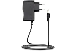 Leyf Universell strömförsörjning, 5 V DC 2A, AC 100–240 V 50/60 Hz, adapter, plug-in strömförsörjning/kabellängd 115 cm (uttag 5,5–2,1 mm) Kompatibel med TV-box, LED-remsa, router, kamera