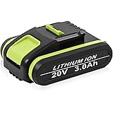 DSANKE Replace Worx 3.0Ah 20V Lithium Ion Battery WA3551.1 WA3553 WA3551 WA3556 WA3572 WA3641 WA3553.1 Battery for All Garden