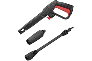 Pyuyan Pistola Pulverizadora de Hidrolimpiadora, Pistola de Pulverización de Repuesto con Lanza Jet, para AR Bosch AQT Black & Decker, Boquilla Ajustable