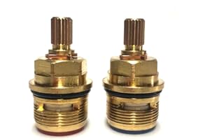 TAP MAGICIAN Pair of Ceramic tap Cartridge Valves Compatible with Blanco Spirex BM3060CH 000632 | 124759 (Cold) 000631 |124758 (Hot)