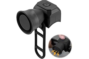 ExcellaElite Bike Horn,Bicycle Horn Rechargeable,5 Sound Modes,Ipx4 Waterproof,Black,Handlebar Mount