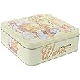 SUPVOX Box Square Tin Box Nesting Tins Sweets Container Candy Tins Giving Tin Cookie Tins with Lids Cookie Tin Decor Candy Storage Case Biscuits Flowers With Cover Tinplate, NVU009214GQ40J5TUB