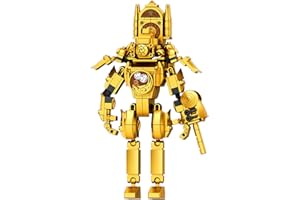Gensly Giocattoli da toilette Skibidi, Skibidi ClockMan Kit di blocchi da costruzione 460Pcs ClockMan Giocattolo di blocchi di costruzione