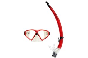 AQUA LUNG Aqualung Combo Saturn | Maschera + Snorkel, Snorkeling e Escursioni acquatiche per Adulti, Uomini e Donne, con Visione a 180°, Protezione UV, vetri antiappannamento e antigoccia