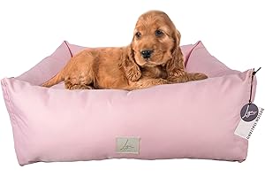 Ligo Buddy - Cuccia per cani Lettino per cani idrorepellente antigraffio, realizzata in Italia. Cuscino per Cane tessuto impermeabile robusto uso interno ed esterno. (XS: 50 X 60 cm, ROSA)