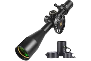 WestHunter Optics HD 6-24X50 FFP Riflecope, 30mm Tube First Focal Plane Tactical Wide Field of View 1/10 MIL Shooting Scope