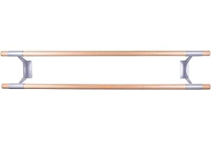 ‎BALLETTSTANGEN MANUFAKTUR Ballet Barrel, Studio Set, 2 Wooden Bars on Top of Each other, 24 Lengths 1.20 - 5.00 m