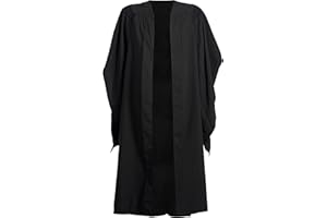 ASHINGTON CEREMONIAL GOWNS Ashington Affordable Flute Pleat Bachelors Graduation Gown | Graduation Gifts for Academia Ceremonies | 5 Sizes Graduation Gown | 100% Polyester Fibre