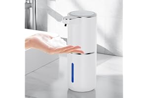 ‎FANTICTAS Fantictas Seifenspender Automatisch Wandbefestigung,1200mah elektrischer seifenspender 380ml Elektrischer Seifenspender ohne Bohren mit USB Wiederaufladbar, IPX5 Wasserdicht für Bad Toilette Küche