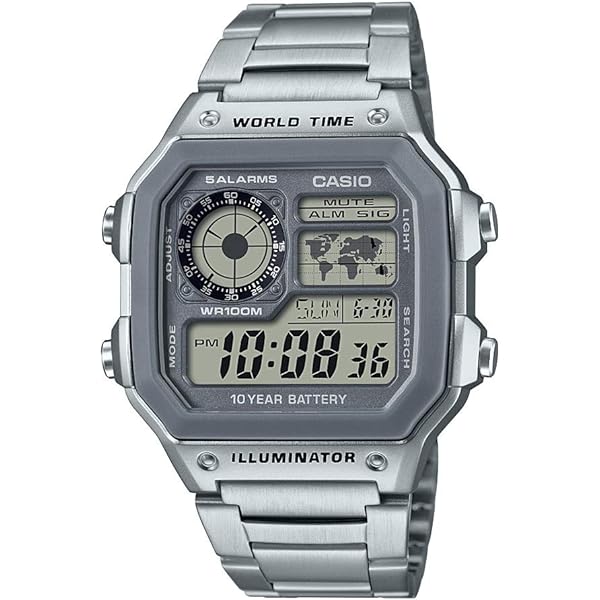 Casio FT-500WC-5BVCF - Orologio Uomo Al Quarzo Con Cinturino In Nylon Marrone E Lusso LED - 2