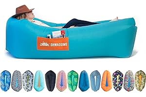 Chillbo Shwaggins Aufblasbare Couch, Cooler aufblasbarer Stuhl, einfacher Aufbau, er ist toll als Wanderausrüstung, Strandkorb und auf Musikfestivals. Türkis