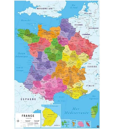Poster Carte De L'Europe Stukk - Format A4 (21x29.7cm) - Impression Haute Qualité