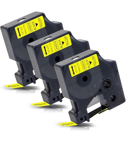 Compatibel voor Dymo D1 Label Tape 12mm x 7m 45013 S0720530, compatibele Dymo Labelmanager 160 Label Tape voor Dymo LabelManager 160 280 210D 360D 420P 500TS Labelpoint 250 150 450, zwart op wit