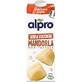 ALPRO Mandorla ,Senza Zuccheri, Bevanda alla Mandorla, 100% vegetale con vitamine B2, B12 e D, 1L