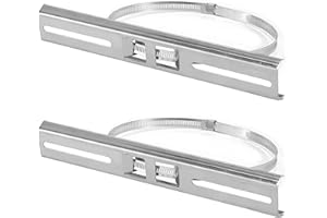 XQZMD Pole Mounting Kits, 304 Stainless 250mm Brackets with Adjustable 300mm Clamp for Outdoor Waterproof Junction Box, Mounting Bracket for Electric Junction Box, Circuit Breaker Box, Electric Housing