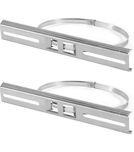 2 Stück Bandschellen – V2A Edelstahl, 70mm Steg, Für Schilder & Rohre