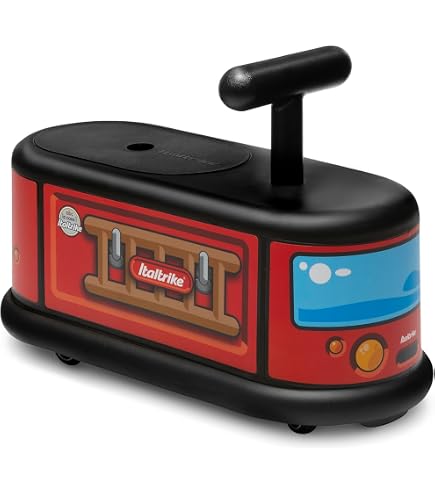 Wheely Bug Grande Ape, Swim Ring - Carrello Cavalca Per Bambini 1-3 Anni, Base In Legno, Ruote Girevoli, Sviluppo Motorio, Portata 25 Kg