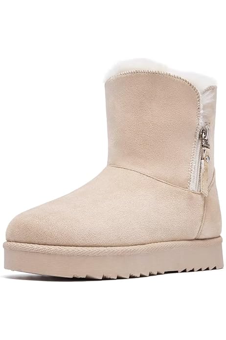 VAN HILL Schlupfstiefel Plateau Profil-Sohle 837869 Beige