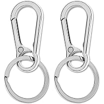 10 Stück Karabiner-Haken – Ovale & Runde Federringe Für Schlüssel, Geldbörsen, DIY, Outdoor