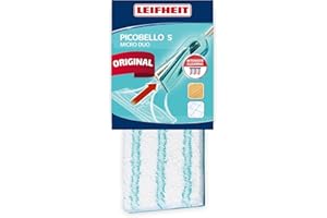 Leifheit Housse de nettoyage micro duo pour lave-sol Picobello S, housse de rechange pour tous types de sols, serpillère lavable en machine à laver
