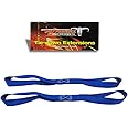 Pit Posse Soft Loop Tie Down Straps 45.5 cm (18 in) Nylon Straps Extension - Secure Your Motorcycle/ATV/Dirt Bike/Kayak/Jetski- 2040 Kg (4,500 lbs) Strength - 1 Pair (2 Straps) [BLUE]