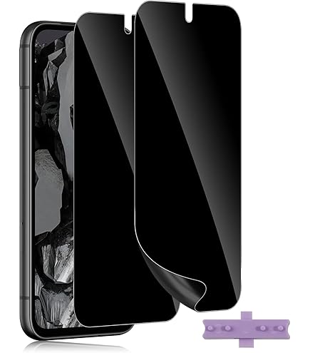Film Protection écran Anti-espion Pour Google Pixel 8a – Verre Trempé 9H, Sans Bulles – 2 Pièces | Protection Confidentialité Et Chocs