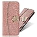 Produktbild Slim 3D Rainbow Bling Glitter Glitzer Diamond Musterg Ledertasche Slim Retro Bookstyle mit Standfunktion Karteneinschub Magnetverschluss Brieftasche Flip Wallet Hülle Schutzhülle für Huawei P20 Lite