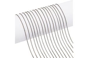 PH PandaHall 5m Catene Ottone Torsione Catene per Collane Catenina Uomo Donna per Gioielli Colore Bronzo Antico 2x1.5x0.5mm