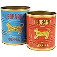 Rex London Leopard Storage Tins (Set of 2)