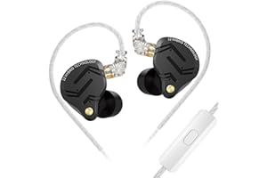keephifi KZ ZS12 PRO X IEM, KZ cuffie in ear con filo,1DD 5BA IEM KZ In Ear Monitor, cuffie con filo KZ Auricolari con filo placcato argento ad alta purezza (versione standard, con micro)