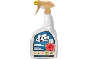 CAPRICAN RoseClear 3 in 1 Ready to Use 800ml – All-in-One Rose Treatment Spray – Kills Aphids and Greenfly, Treats Black Spot and Mildew, Long-Lasting Pest and Disease Control for Healthy Garden Roses