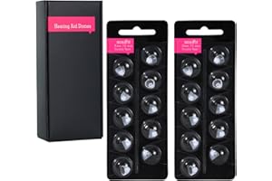 KH HAIKE Hearing Aid Domes for Oticon Replacements,Oticon Minifit Double Vent Bass Domes (10 mm/2 Pack）,Universal Domes for Oticon Hearing Aid Supplies