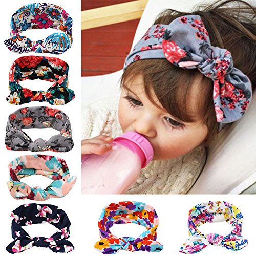 Itaar Baby's Headband Hair Bands Set with Cute Rabbit Ear - 7PCS