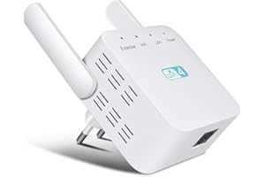 KURUI WLAN Verstärker mit Allen WLAN Geräten, WLAN Repeater mit Repeater/AP/Router Modus, 300Mbit/s 2.4GHz mit 1 Ethernet Port, GX-A03