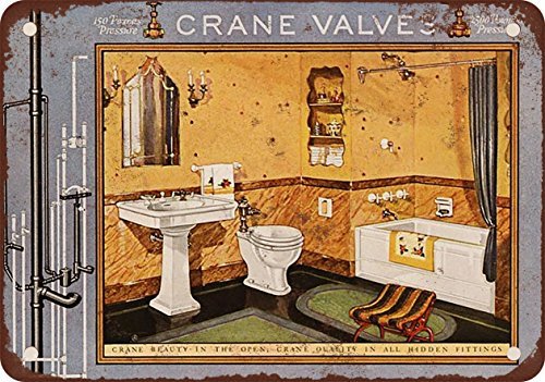 1927 Gru Bagno raccordi Vintage Look Reproduction Metal Tin Sign 30,5 x 45,7 cm