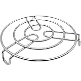 Kuber Industries Iron Stand | Stainless Steel Trivet |Round Steamer Rack for Kitchen | Heat Resistant Hot Plate Dishes Holder