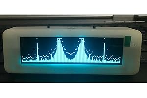 Lioaeust Spectrum Analyser,3.12 Inch Oled Music Spectrum Display Analyzer Audio Level Indicator Vu Meter Music Rhythm Analyzer for Home