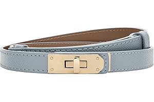 Drucilla Cintura sottile da donna, Cintura donna, regolabile, con chiusura a girello in lega, cintura donna firmata, cintura donna elegante, adatta per jeans, abiti, decorazioni di abiti