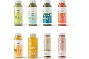 PRSS 100% COLD PRESSED PRESS Healthfoods, 3 Days Beginner Juice Cleanse, The Juice Cleanse for Beginners, Juice Meal Replacement for Weight Control, Contains Green Juice, Carrot Juice, Nut Milk & Water+ (3 Day)