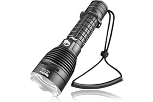 WholeFire Underwater Diving 2000 Lumens Scuba Diving Torch, LED Diving Flashlight with 3 Modes, LED Scuba Dive Light Night IPX8 Waterproof Dive Light Professional Snorkeling