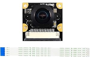 Waveshare IMX219-160 Camera for Raspberry Pi 5/Pi 4/CM5/CM4/Pi Zero (Require Additional FPC Cable, Not Included), 8MP, FOV 160°, Also for Jetson Nano/RDK X3/VisionFive2 Motherboards