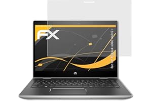 atFoliX Panzerfolie kompatibel mit HP ProBook x360 440 G1 Schutzfolie, entspiegelnde und stoßdämpfende FX Folie (2X)