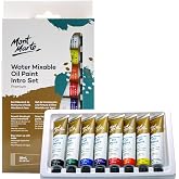 MM Premium Suyla Karıştırılabilir Yağlı Boya Seti 8x 18ml