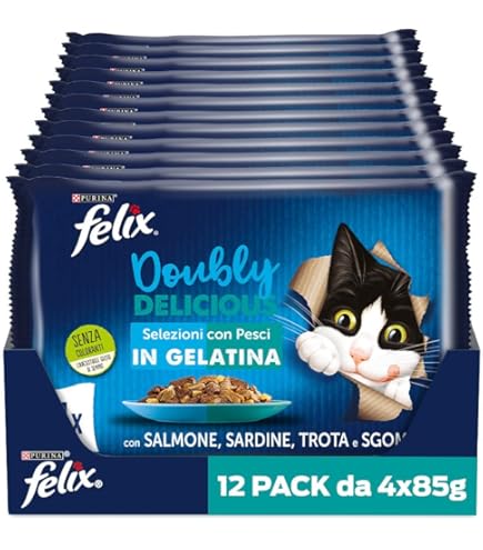 FELIX Le Ghiottonerie - Cibo Umido Per Gatti Adulti In Gelatina Con Manzo, Carote E Pollo - Foto 3