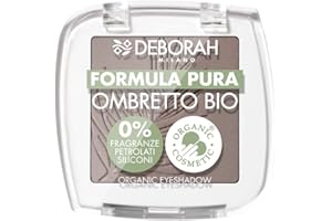 Deborah Ombretto Occhi Mono BIO Formula Pura Colore n.09 Mat Grey Brown, con ingredienti 100% di origine naturale, Vegan e Animal Friendly
